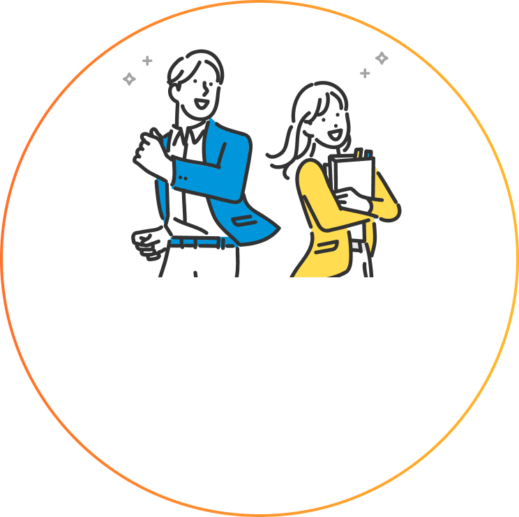 若い世代がメインのエネルギッシュな営業体制